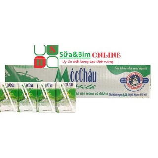 Sữa tươi tiệt trùng Mộc Châu có đường - Thùng 48 hộp x 110ml
