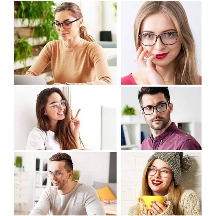 Kính chống ánh sáng xanh gọng nhựa cho nam và nữ