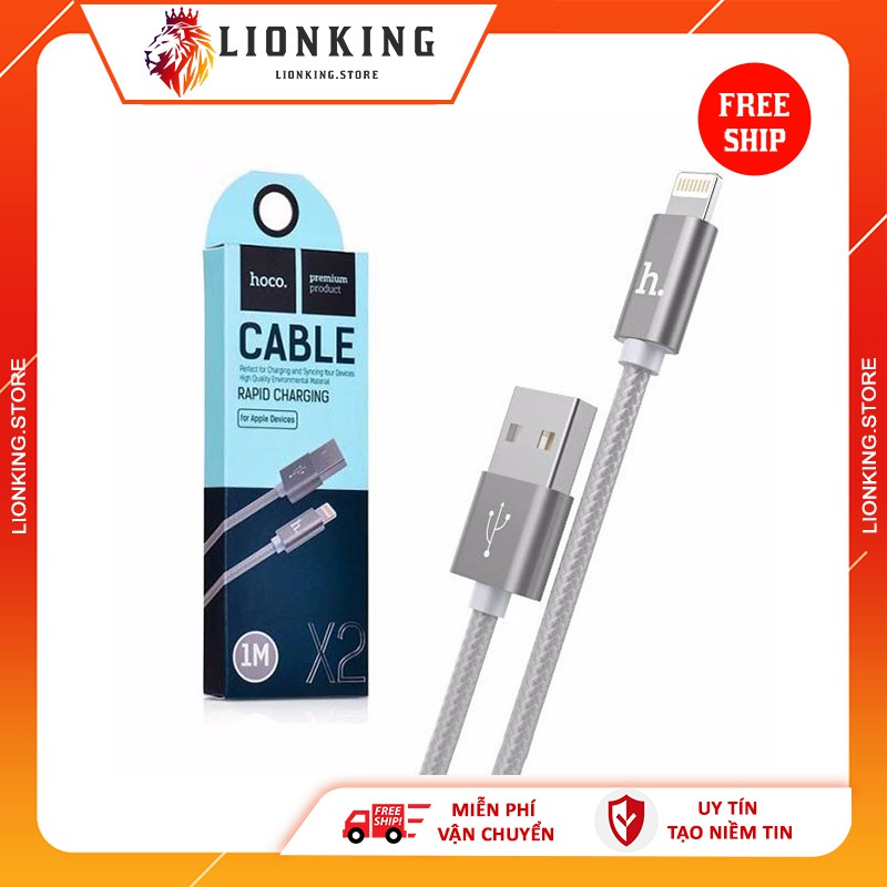 [Mã ELMSM3 giảm 20K đơn bất kì] [Dây cáp sạc] - Sạc hoco lightning - Iphone X2 loại 1m cao cấp hỗ trợ sạc nhanh | BigBuy360 - bigbuy360.vn