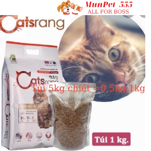 Thức ăn cho mèo Catsrang 5kg hàng nhập khẩu từ hàn quốc