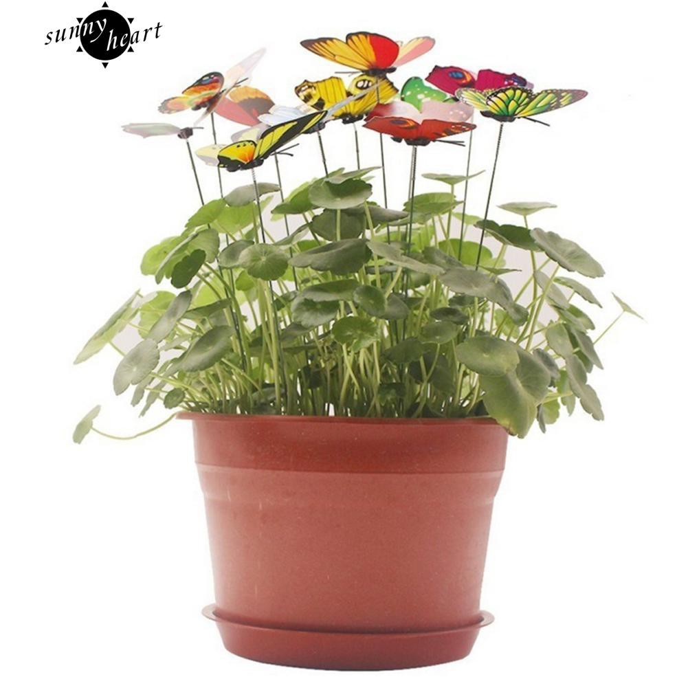 Bộ 15 bông bươm bướm giả trang trí khu vườn