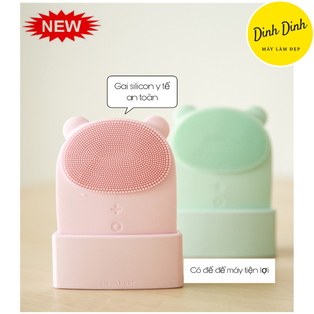 Máy rửa mặt Xiaomi Clean Bear 2in1 Chính Hãng điện di nóng, massage sạch mụn đầu đen chống nước | BigBuy360 - bigbuy360.vn
