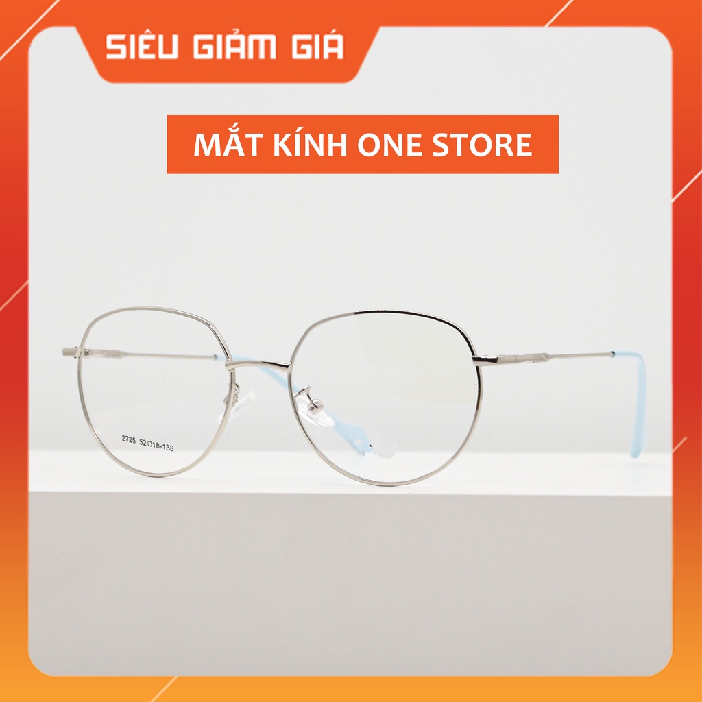 Gọng kính kim loại mắt tròn nam nữ phù hợp mặt nhỏ càng kính nhẹ nhàng màu sắc thời trang One Store