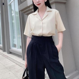 Quần tây nữ công sở, quần baggy vải lưng chun nút 1 bên , form dáng chuẩn, siêu tôn dáng, đỉnh cao che khuyết điểm.