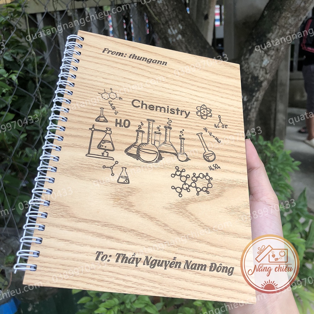 Quà tặng ngày Nhà giáo Việt Nam 20-11 - Sổ tay hóa học tặng thầy cô khắc tên theo yêu cầu 100 trang dày dặn
