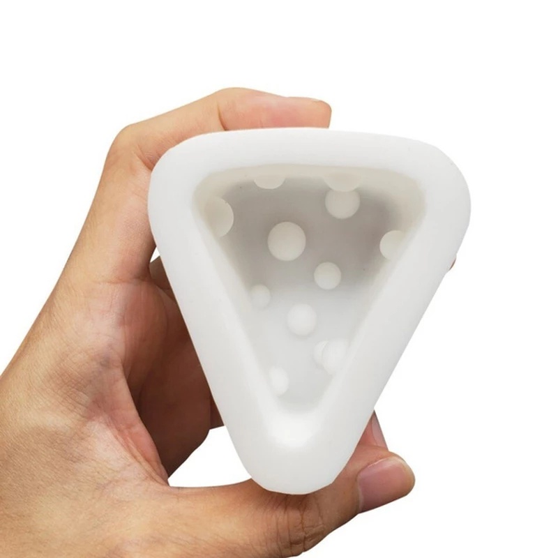 Khuôn silicone làm bánh kem thạch kẹo xà phòng sô cô la tạo hình phô mai 3D handmade