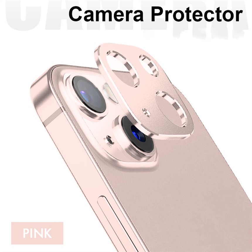 Miếng Dán Bảo Vệ Camera Sau Bằng Kim Loại Cho iPhone 14 Plus 13 Max 12 Mini 11 Pro Ốp