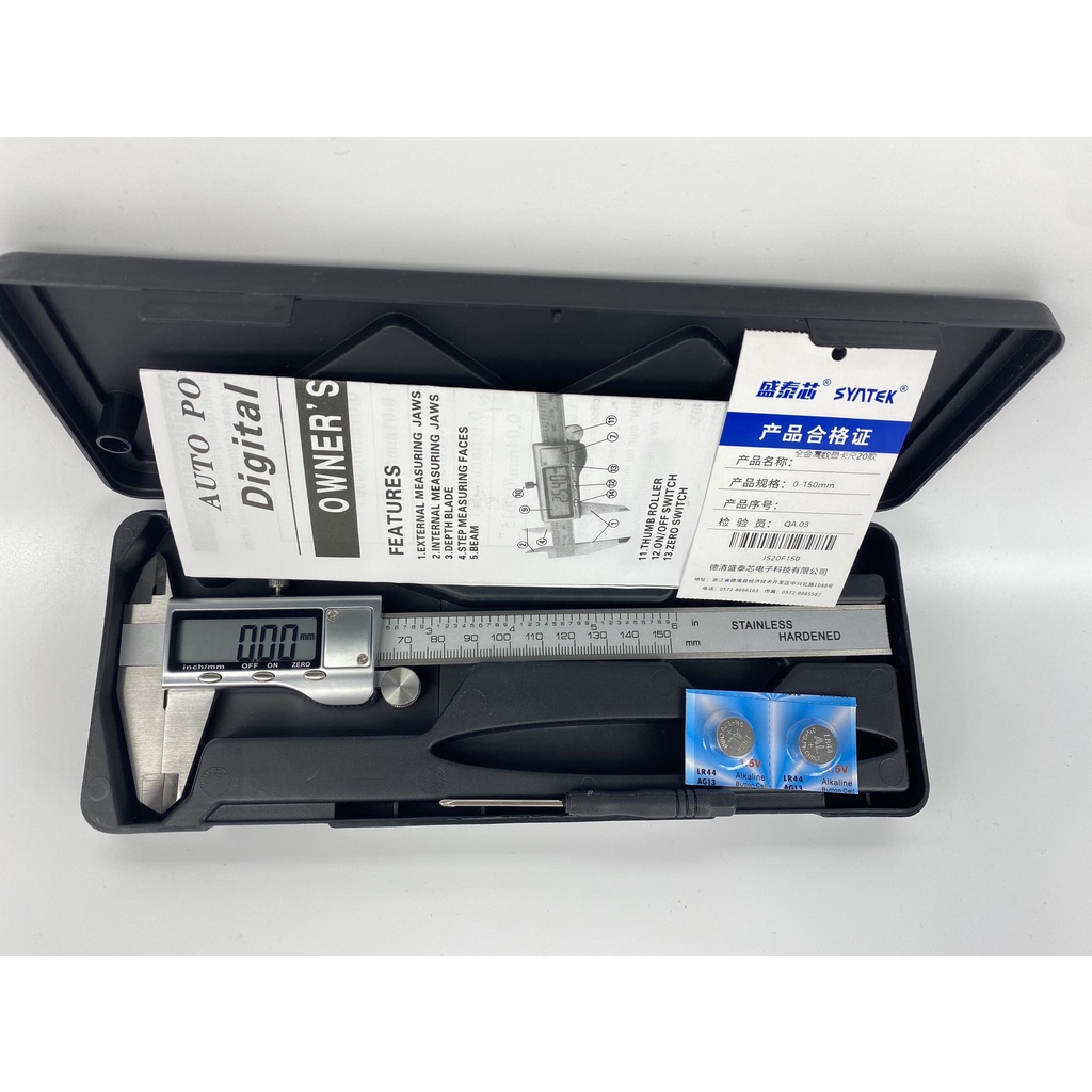 Thước Kẹp Điện Tử 150mm Syntek Màn Hình LCD Rõ Nét Chính Hãng