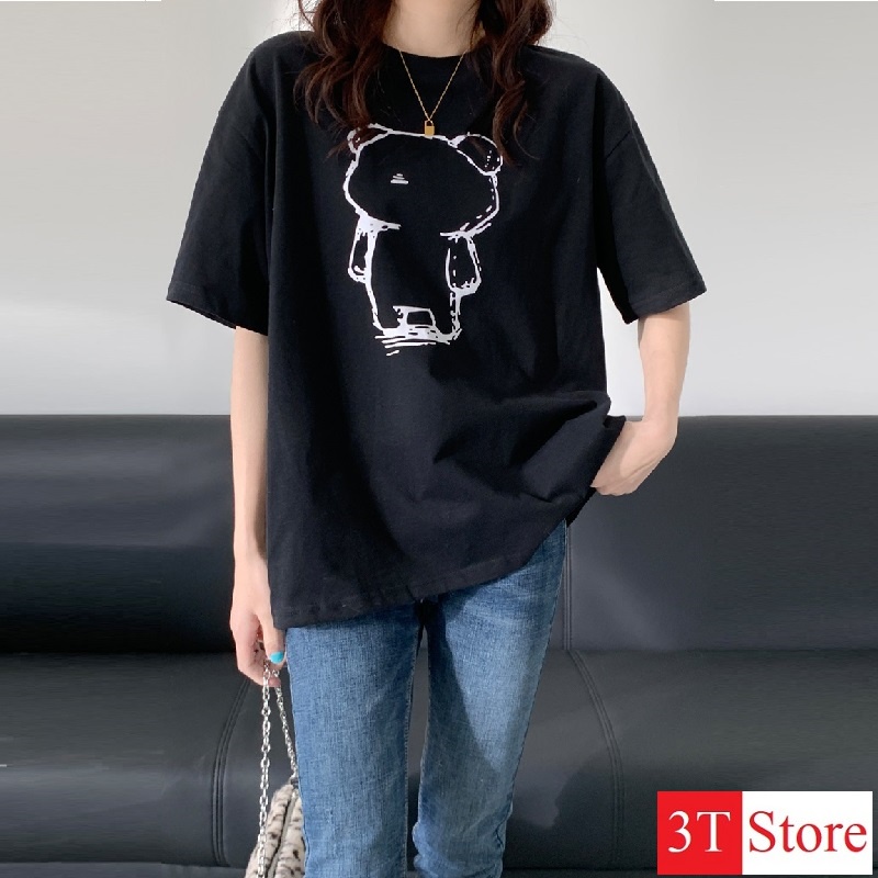 [Video + Ảnh Thật] Áo Thun Tay Lỡ Freesize Unisex HotTrend Tay Lỡ Form Rộng, hợp với cả Nam & Nữ | BigBuy360 - bigbuy360.vn