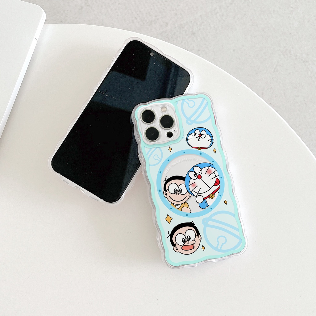 Ốp lưng iphone trong lượn sóng Doreshin 6/6plus/6s/6splus/7/7plus/8/8plus/x/xs/11/12/13/14/pro/max/promax/plus/shin/case