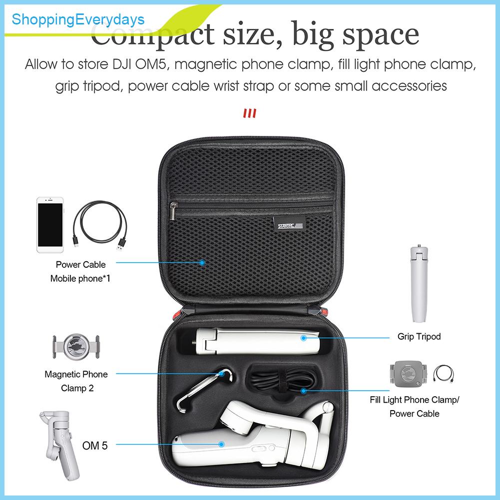 Túi da PU đựng máy bay điều khiển từ xa DJI OM 5 | BigBuy360 - bigbuy360.vn