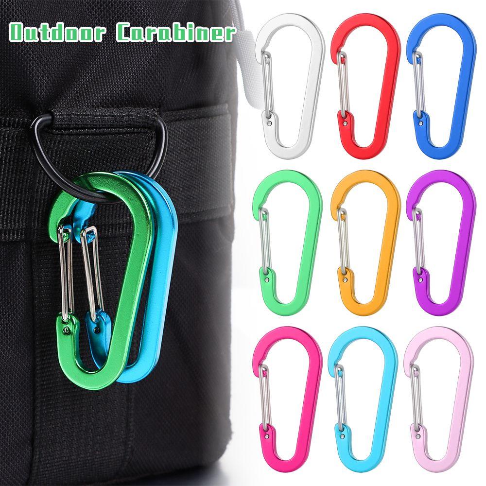 MYRONGVN 1/2/5pcs Fishing Small Carabiner Fishing Acessories S Shape Multi Tool Climbing Snap Clip