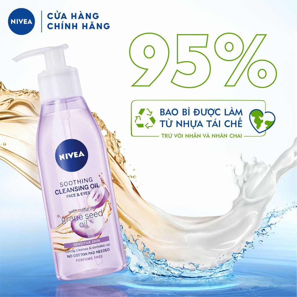 [Mã FMCGMALL -8% đơn 250K] [MUA 1 TẶNG 1] Bộ 2 Dầu tẩy trang NIVEA hạt nho dịu nhẹ 150ml/chai | WebRaoVat - webraovat.net.vn