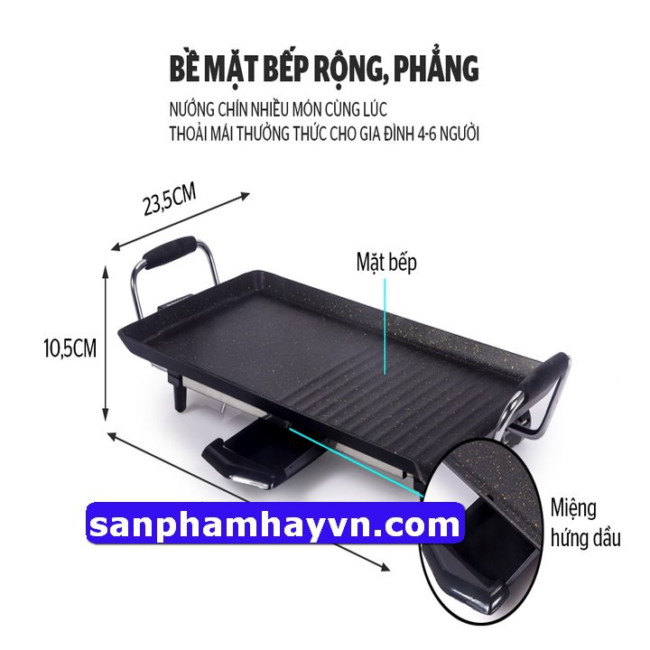 Bếp nướng điện không khói - SUNHOUSE SHD4607 - HAPPY TIME SHD 4606 - SAMSUNG DH SS01