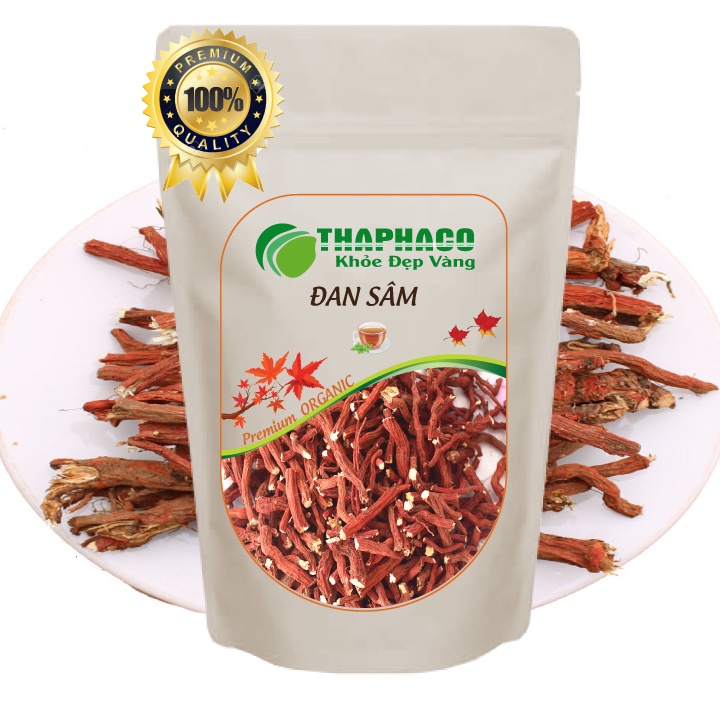Đan Sâm Sấy Khô Nguyên Chất - Hàng Loại 1 - Túi Zip - THAPHACO