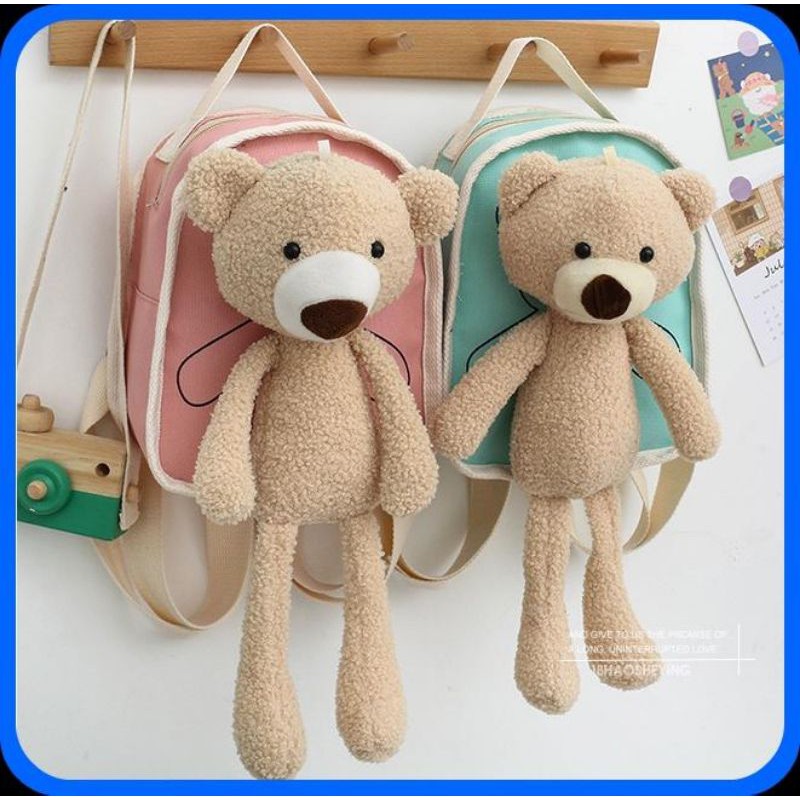 Balo gấu đi học, đi chơi cực dễ thương - Balo trẻ em sắc màu cute xinh xỉu - Quà tặng trẻ con ý nghĩa