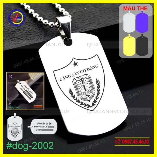 Dây chuyền vòng cổ thẻ bài DOGTAG - Chủ đề CSCĐ