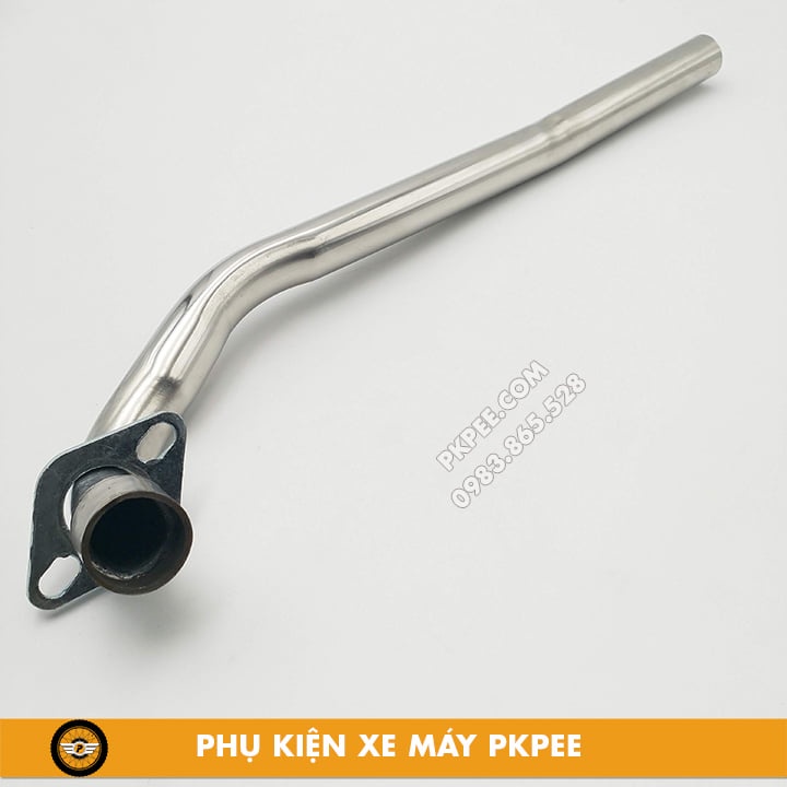 Cổ pô inox Sirius Fi, Jupiter Fi hàn pô zin - Cổ pô inox gắn pô uma. ex2010, spark,. cho xe fi