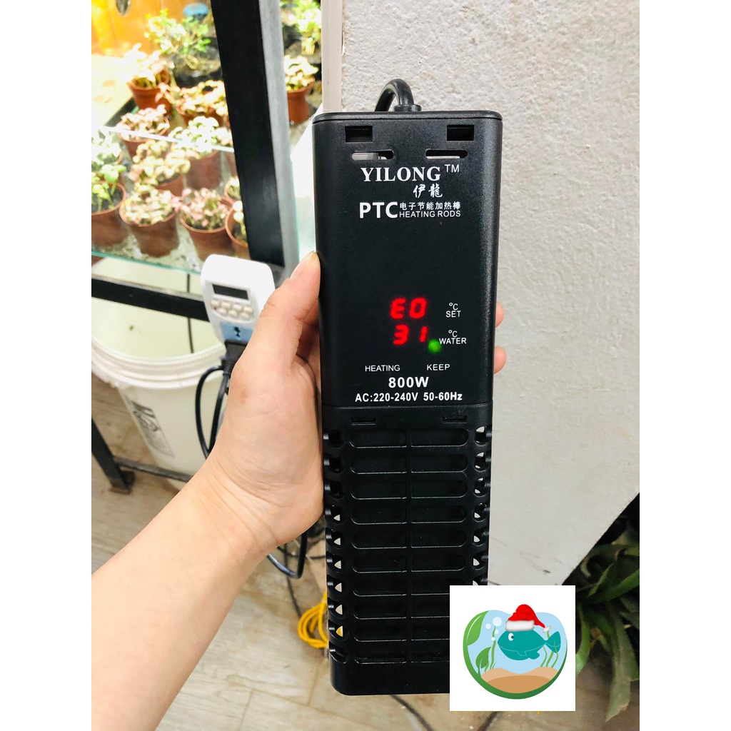 Máy sưởi hồ cá Rồng YILONG PTC 800W, 1000W