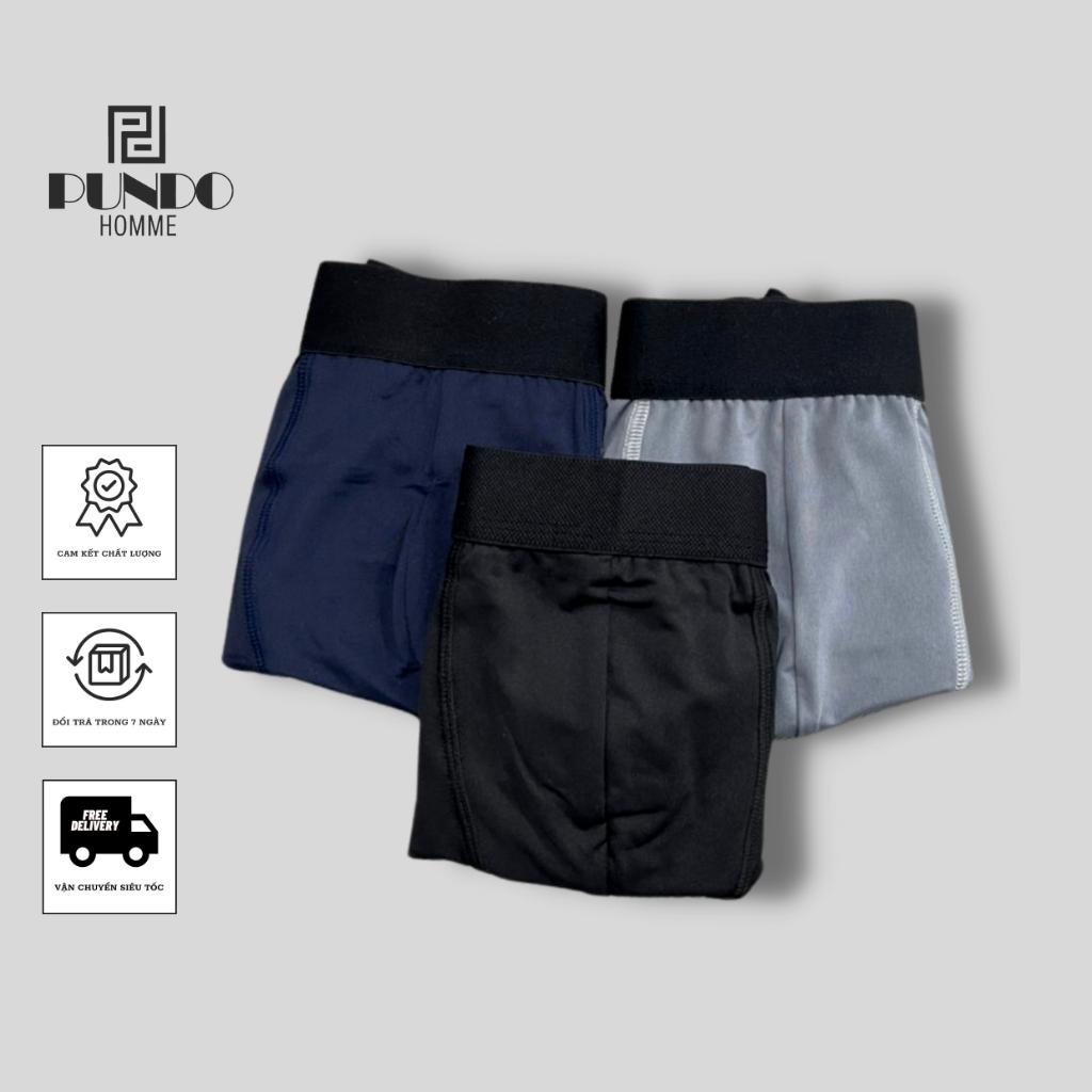 Quần boxer nam PUNDOHOMME chất thun lạnh cao cấp co giãn 4 chiều thoải mái thấm hút tốt QLPD02