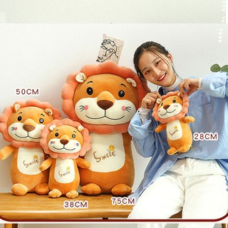 Thú nhồi bông sư tử bông size 38 cm  - gấu bông sư tử bông