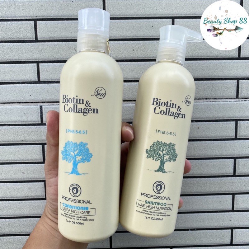 [Chính hãng] 500ML DẦU GỘI XẢ BIOTIN COLLAGEN NEW 500ML PHỤC HỒI VÀ KÍCH THÍCH MỌC TÓC | BigBuy360 - bigbuy360.vn