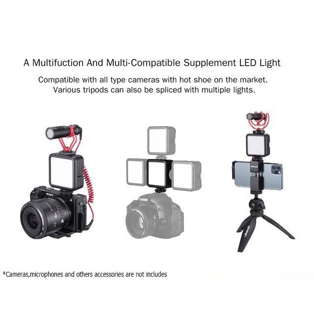 Ulanzi VL15 / Ulanzi VL49 / Ulanzi VL49 RGB / Ulanzi VL66 - Đèn Led Cho Máy Ảnh, Smartphone