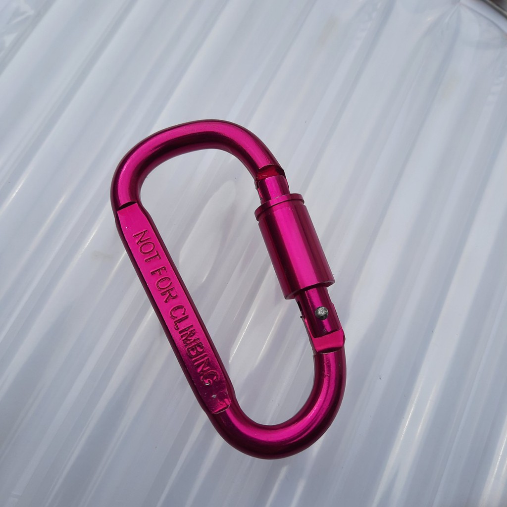 Nhiều Màu] Móc D Carabiner  Có Ten Vặng - Nhôm Siêu Nhẹ