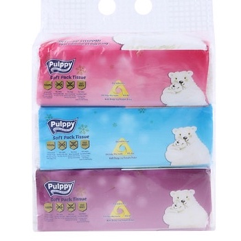 Khăn Giấy Pulppy Hương Trà Xanh Hộp 2 Lớp 180 tờ (bao bò có thể thay đổi tùy đợt nhập hàng)