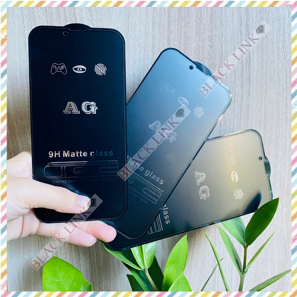 Kính cường lực iphone full màn AG chống vân tay 6/6s/6plus/6s plus/7/8/7plus/8plus/x/xs/xsmax/xr/11/12/13/pro/max