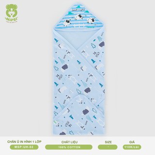 Chăn ủ (Ủ kén) cotton Mipbi cho bé
