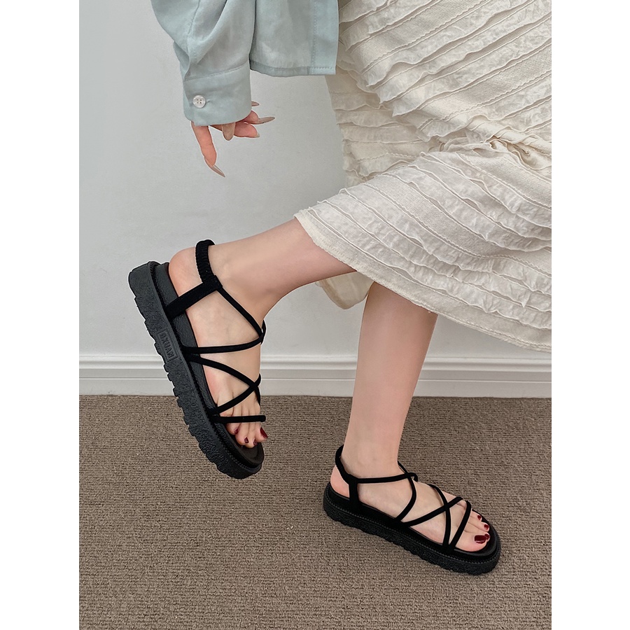 SANDAL DÂY ĐI BIỂN QUAI DÃN KHÔNG THẤM NƯỚC ẢNH THẬT