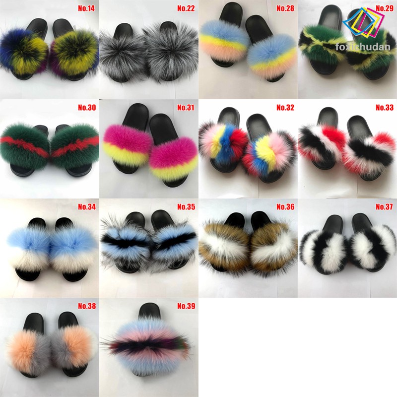 Giày Sandal Da Pu Phối Lông Thời Trang Mùa Hè Cho Nữ