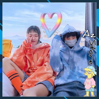 (🌈HÌNH THẬT💢) ÁO HOODIE - ÁO KHOÁC NỈ LOANG MÀU CHUI HOOIDE NAM NỮ MỚI