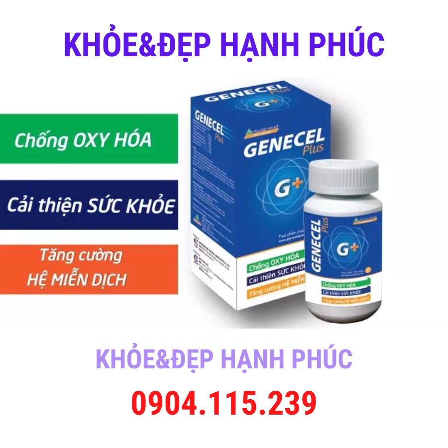 Genecel plus tăng cường và kích thích hệ miễn dịch – 60 viên/lọ