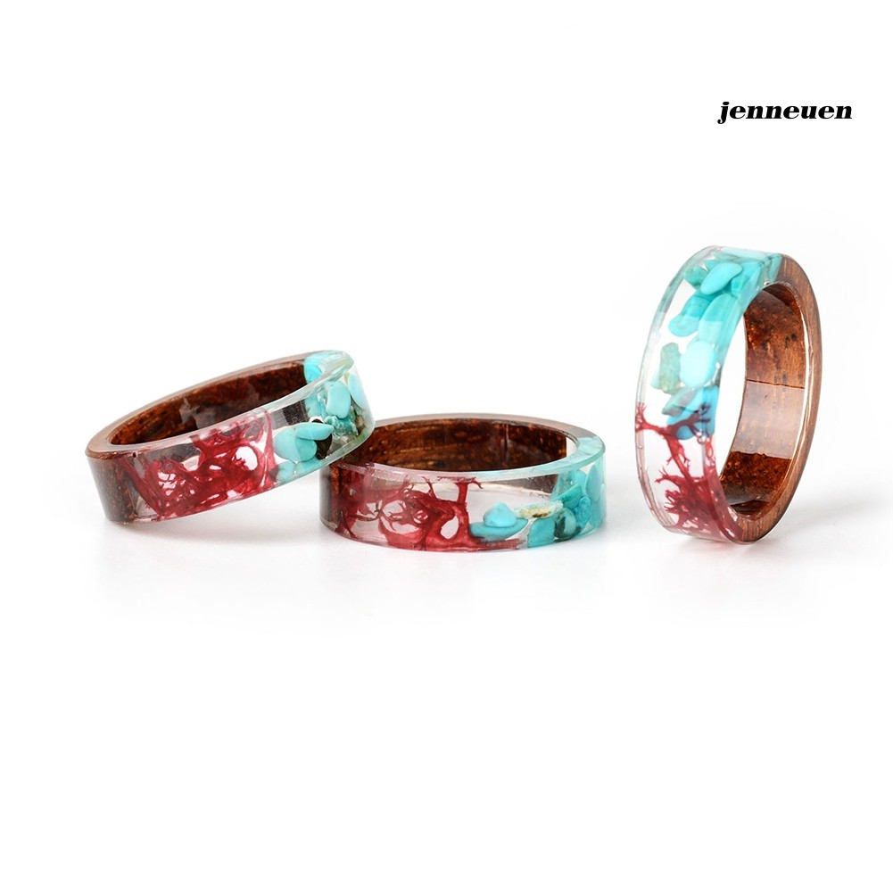 Nhẫn Gỗ Phối Nhựa Resin Thiết Kế Độc Đáo Ấn Tượng