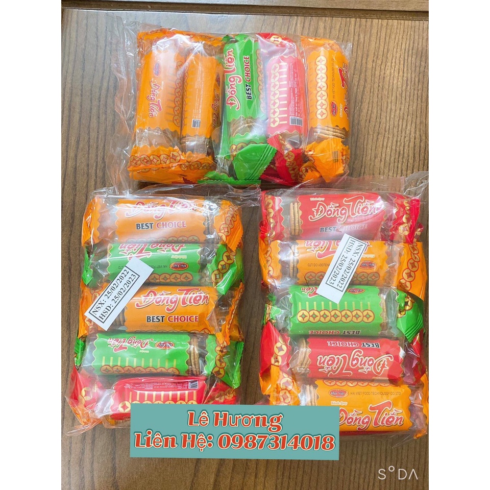 Bánh quy đồng tiền, 1 bịch 10 gói
