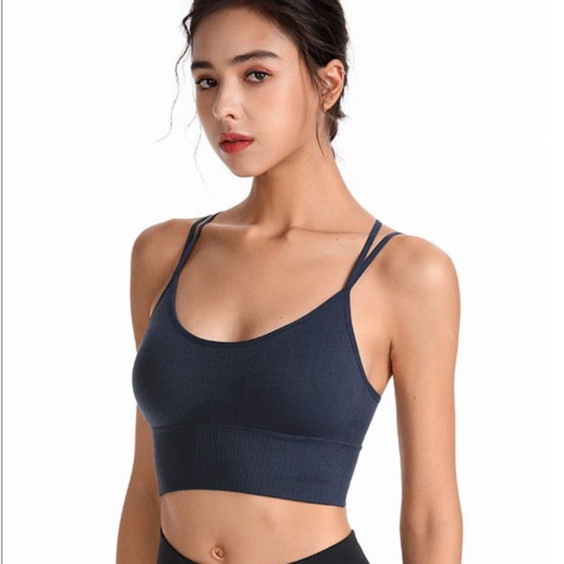 Áo Bra Dây Tập Gym Yoga Nữ ❤️SIÊU RẺ❤️ Dáng Ôm Croptop Thun Siêu Mềm Mịn Có Mút Ngực Đồ tập Rẻ Mà Đẹp 𝐆𝐘𝐌𝐒𝐓𝐎𝐑𝐄 811