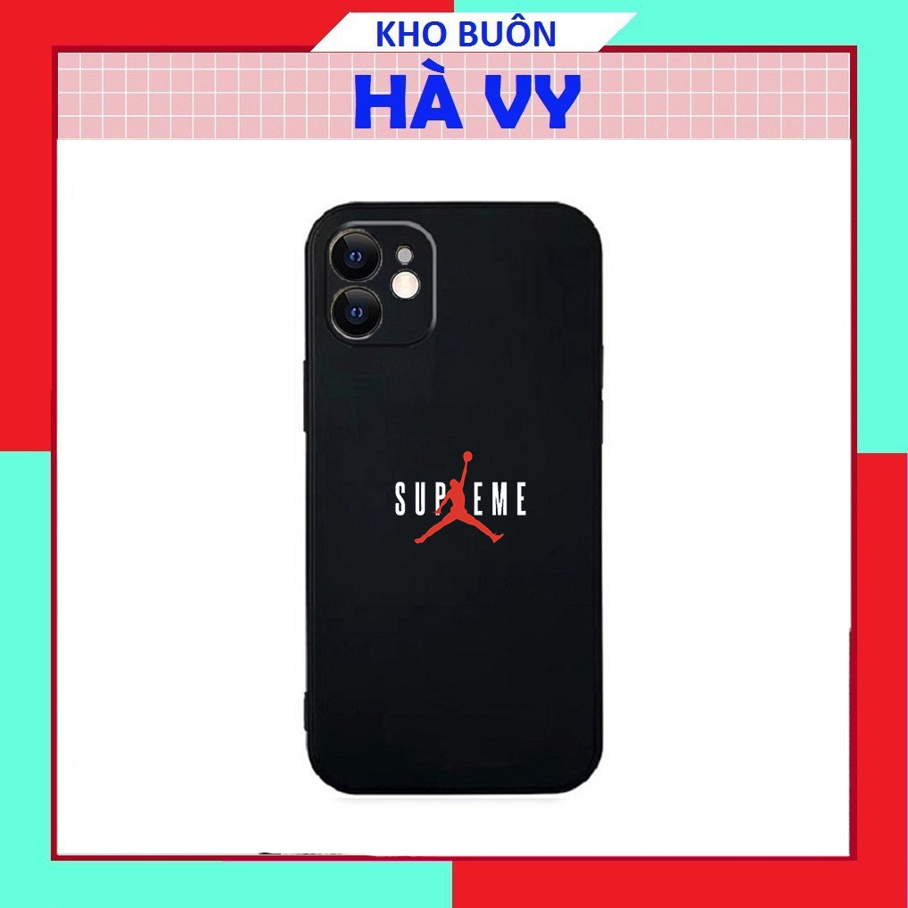 Ốp lưng iphone hình sup reme cute cạnh vuông 5/5s/6/6plus/6s/6splus/7/7plus/8/8plus/x/xr/xs/11/12/pro/max/plus/promax