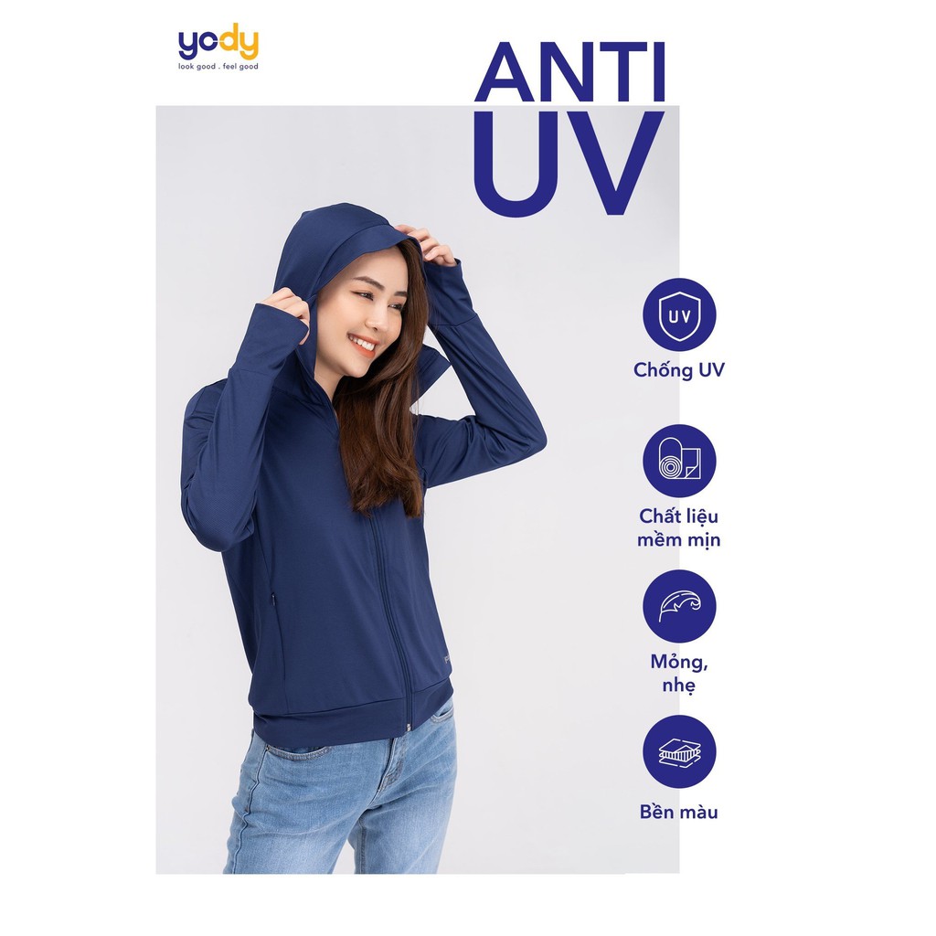 Áo Chống Nắng YODY Nữ  - Bảo Vệ Làn Da CảnTia UV, Mềm Mịn, Nhẹ, Thoáng Mát Thấm Hút Mồ Hôi- Mã SP 4002