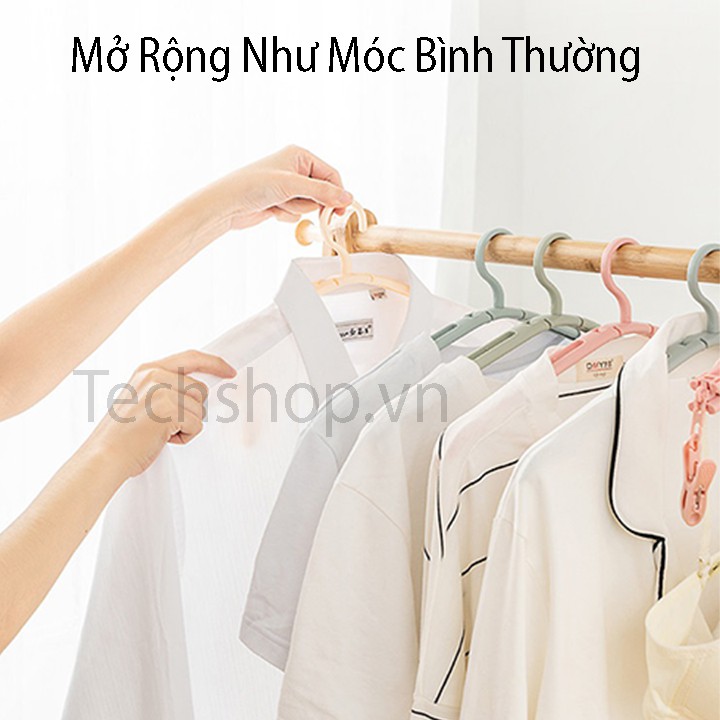 Móc Treo Quần Áo Gấp Gọn Đi Du Lịch, Đi Phượt - Móc Treo Đồ Xếp Gọn Có Kèm Kẹp