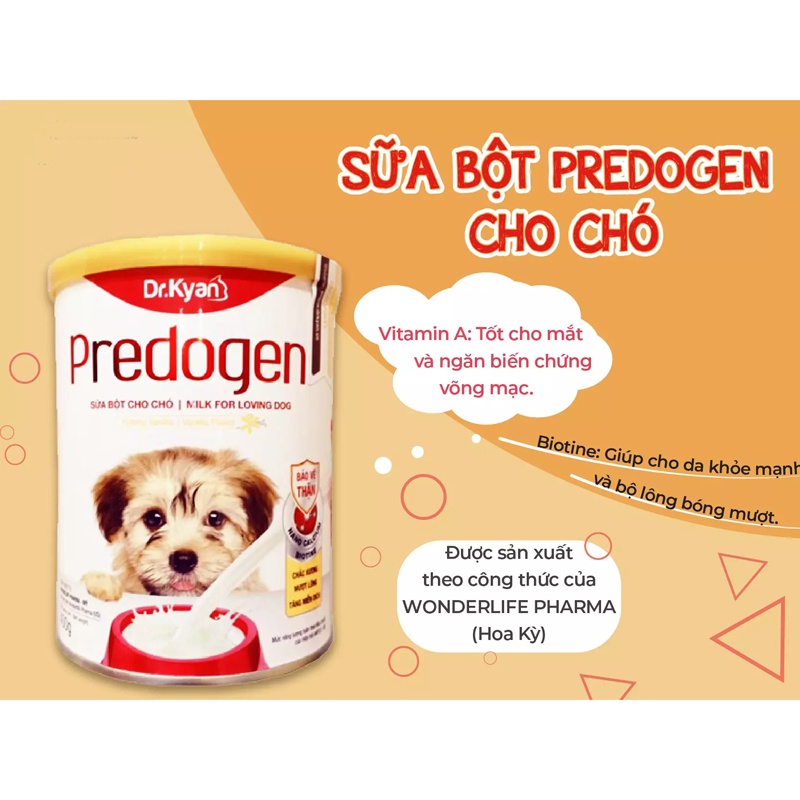 Sữa Bột Cho Chó Dr.Kyan Predogen Lon 400g Dành Cho Chó Con Hoặc Chó Trưởng Thành Cần Dinh Dưỡng - Bobo Pet Shop Hà Nội