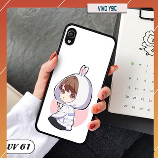 Ốp điện thoại Vivo Y91C lưng nhám viền cao su dẻo in hình