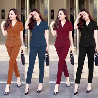 Quần Áo Nữ 💕FREESHIP💕 Set nguyên bộ áo Vest quần dài xinh xắn Mã số: TJ1178
