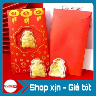 Bao Lì Xì Thần Tài Mạ Vàng May Mắn Rước Tài Lộc – Quà Tết Ý Nghĩa – May Mắn Cho Ngày Vía Thần Tài
