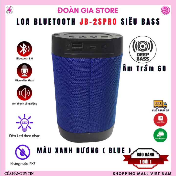 Loa bluetooth mini giá rẻ JB 2S PRO  Siêu bass 9D cùng nhiều tính năng, chất lượng âm tuyệt hảo , loa nhỏ gọn cầm tay