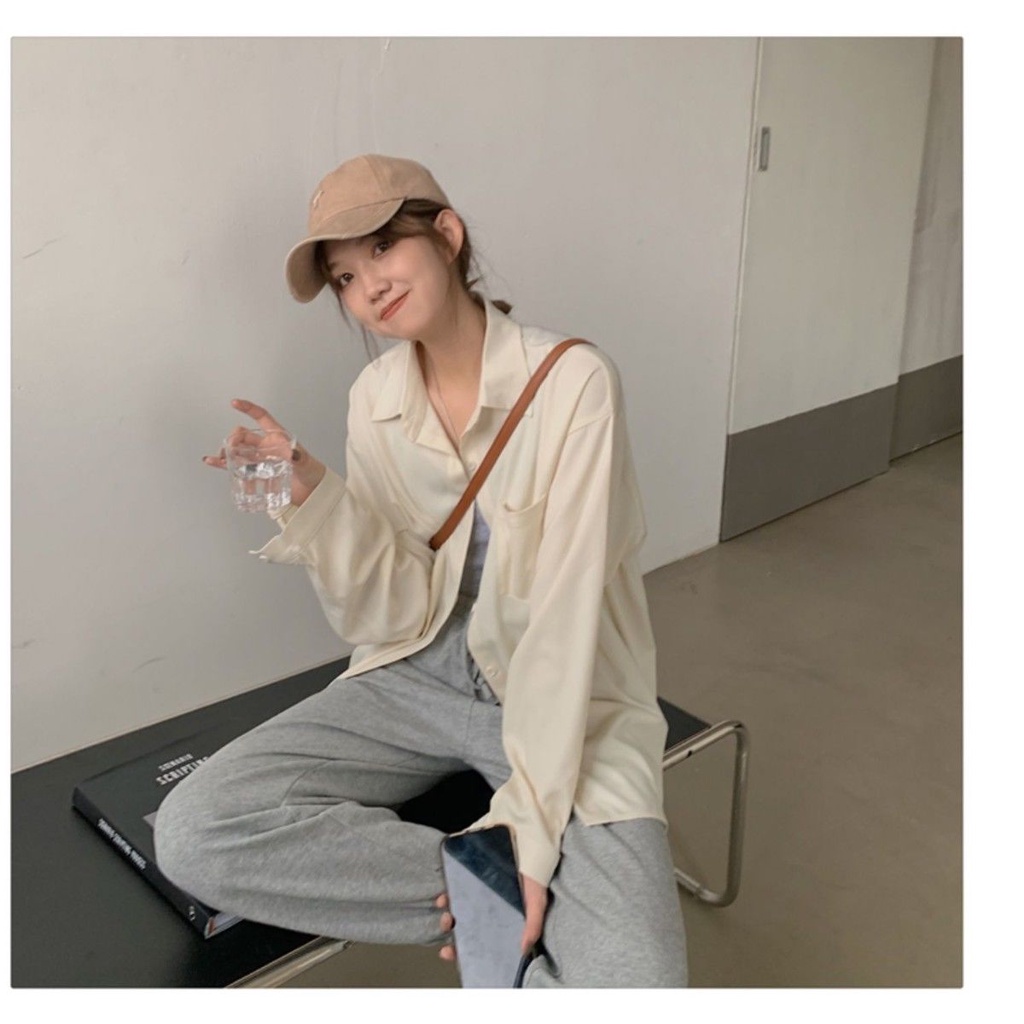 Áo Sơ Mi Chiffon Mỏng Dáng Rộng Màu Xanh Bơ Thời Trang Mùa Hè Dành Cho Nữ