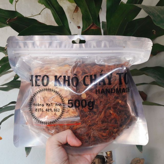 Heo khô cháy tỏi 500g