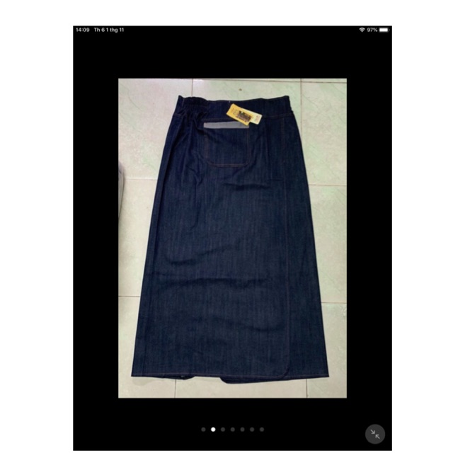 Váy chống nắng jean dạng xẻ tà D&D