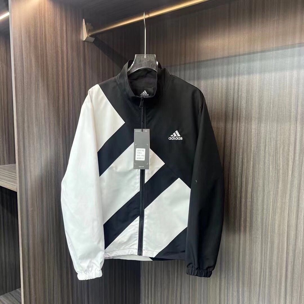 Áo Khoác Nam Có Nón In Logo Adidas Thời Trang